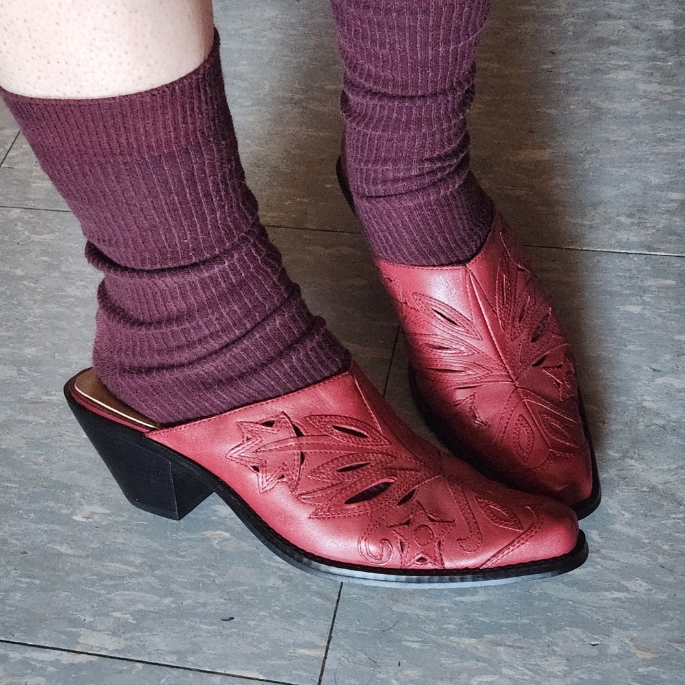 Coldwater Creek Mules With Heel